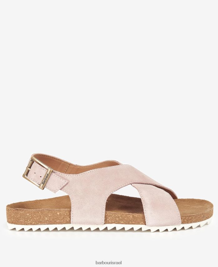 Barbour זמש אדמונית כסף נשים סנדלי רושל R86Z6X2100 הַנעָלָה