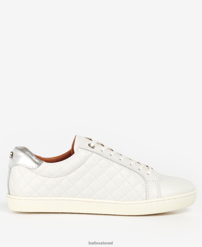 Barbour עור מתכתי כסוף נשים מאמני קוסמו R86Z6X2130 הַנעָלָה