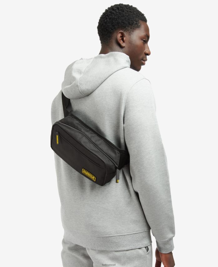 Barbour שחור קלאסי גברים תיק רייסר קרוסבודי R86Z6X2213 אביזרים