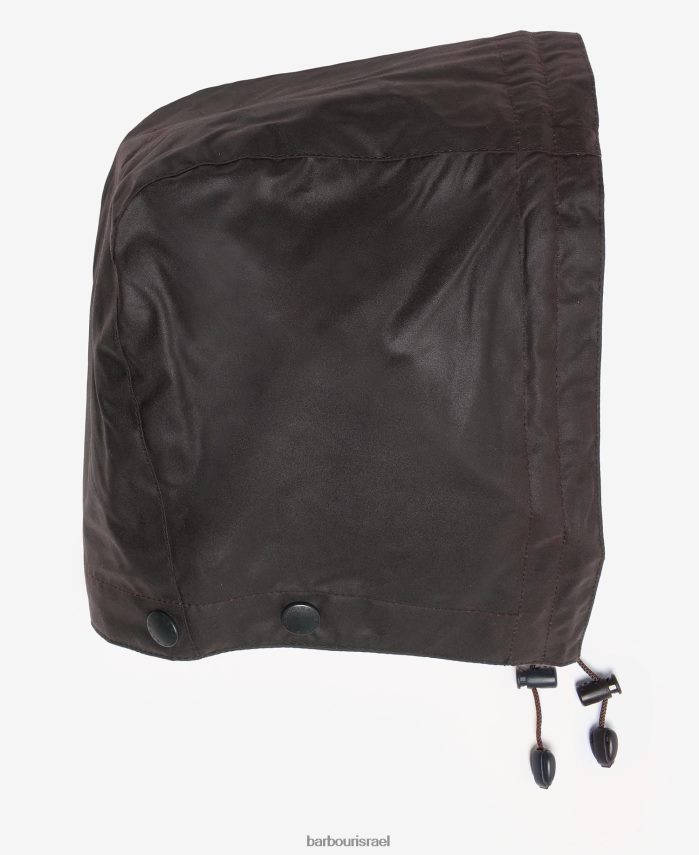 Barbour שָׁחוֹר גברים ברדס כותנה שעווה R86Z6X2319 אביזרים