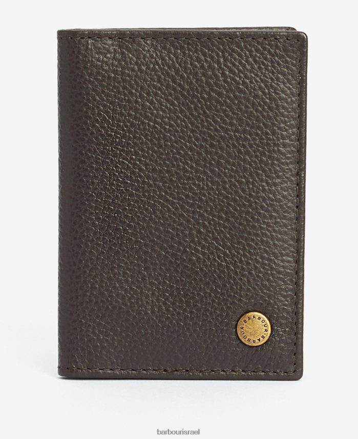 Barbour שָׁחוֹר גברים ארנק מעור ניגודיות R86Z6X2375 אביזרים