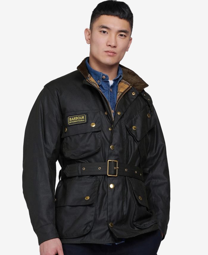 Barbour חיל הים גברים ז'קט בינלאומי מקורי בשעווה R86Z6X27 הַלבָּשָׁה