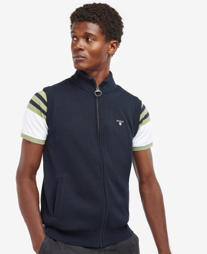 Barbour חיל הים הקלאסי גברים ג'ילט סרוג של דאודון R86Z6X282 הַלבָּשָׁה