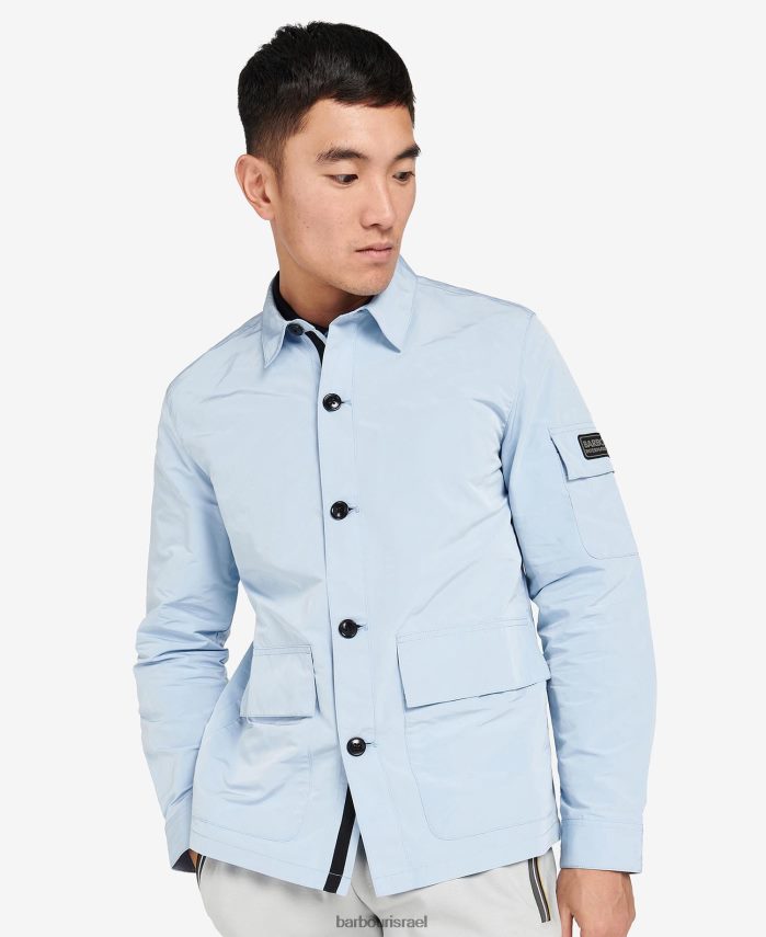 Barbour כחול שמברי גברים חולצה מעגלית R86Z6X304 הַלבָּשָׁה