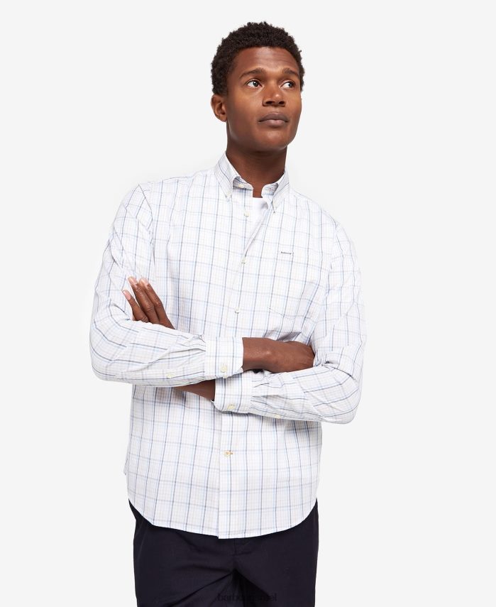 Barbour אֶבֶן גברים חולצה מחויטת אלנוויק R86Z6X349 הַלבָּשָׁה