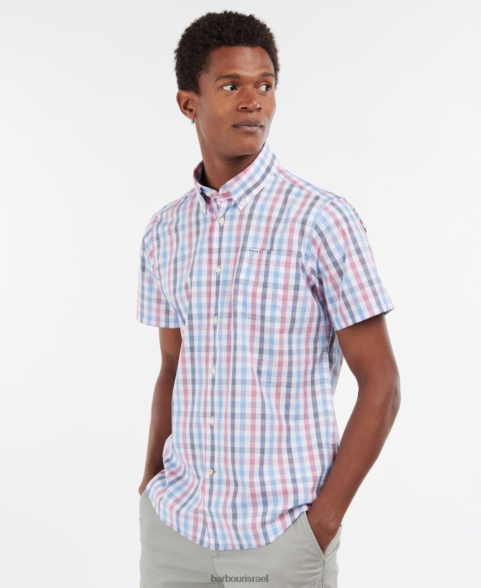 Barbour שמים כחולים גברים שרוול קצר מחויט מאבן ארוך R86Z6X412 הַלבָּשָׁה