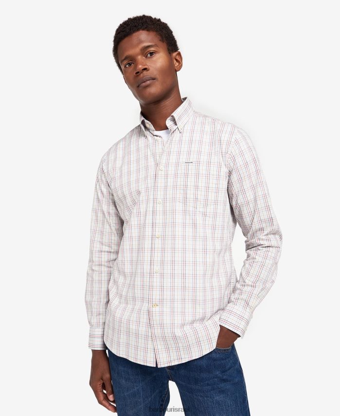 Barbour אֶבֶן גברים חולצה מחויטת אלנוויק R86Z6X495 הַלבָּשָׁה