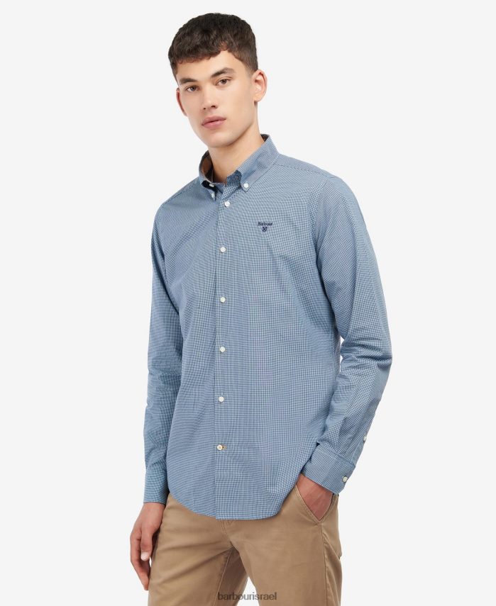 Barbour כחול דיו גברים חולצה מחויטת בריטניה R86Z6X497 הַלבָּשָׁה