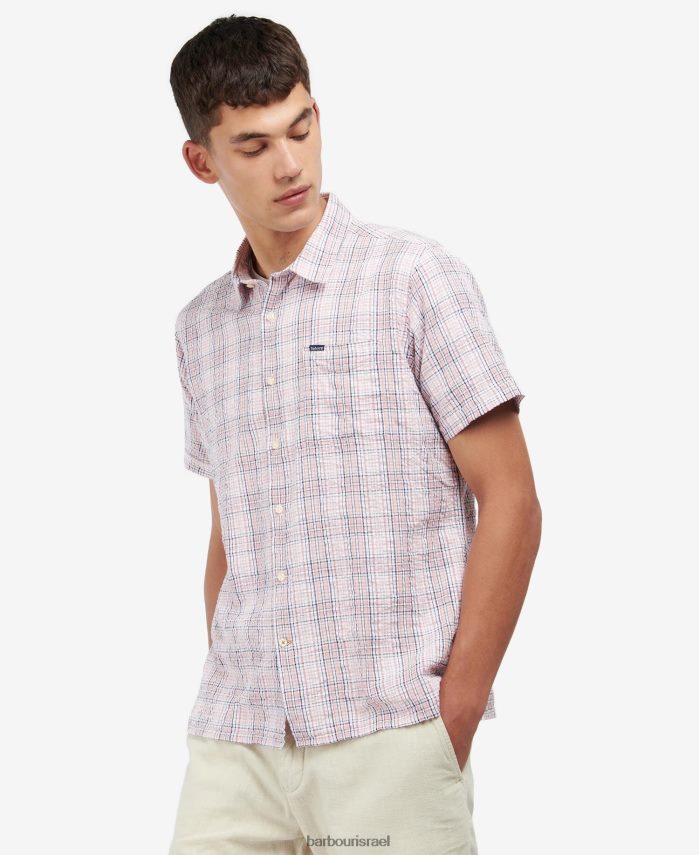 Barbour ורוד קלאסי גברים חולצת קיץ עם שרוולים קצרים של דינהיל R86Z6X498 הַלבָּשָׁה