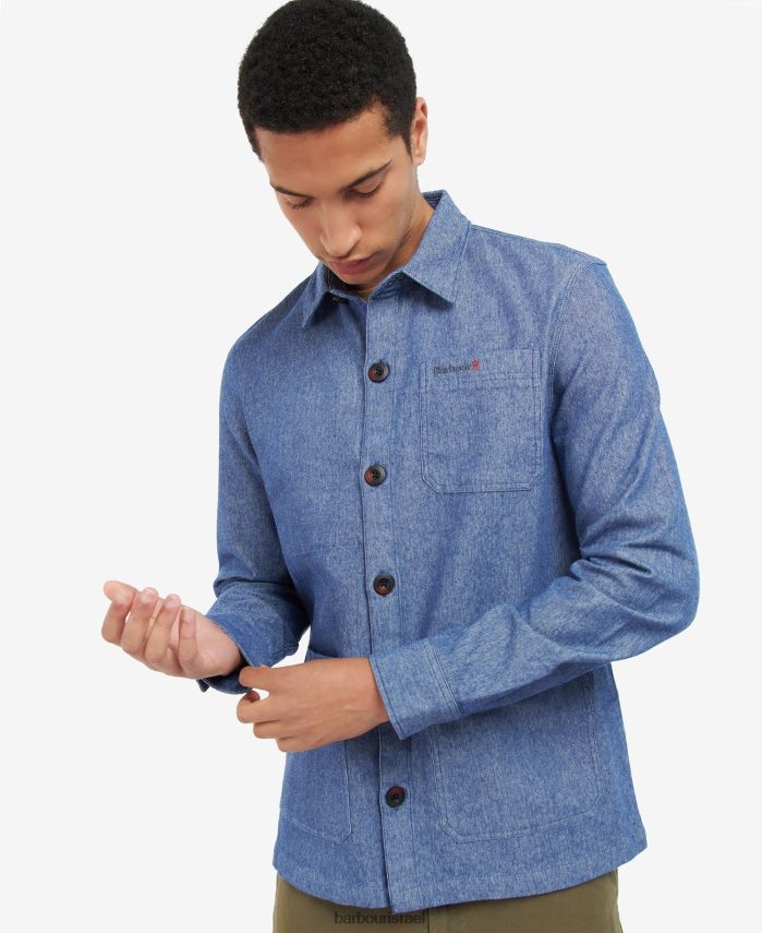 Barbour חֲפִירָה גברים חולצת ריב R86Z6X508 הַלבָּשָׁה