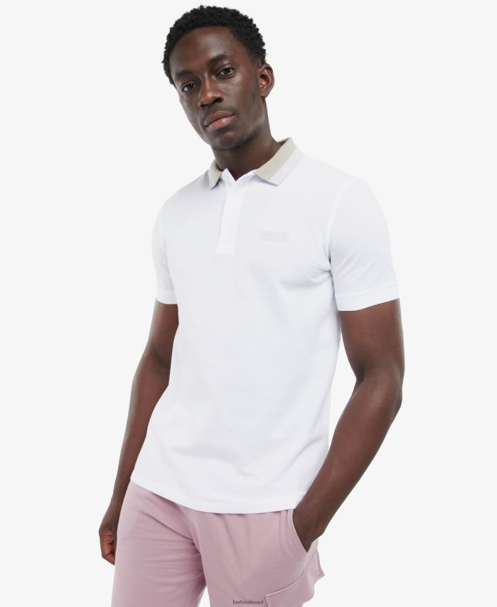 Barbour אפור בהיר גברים חולצת פולו אמפר R86Z6X550 הַלבָּשָׁה