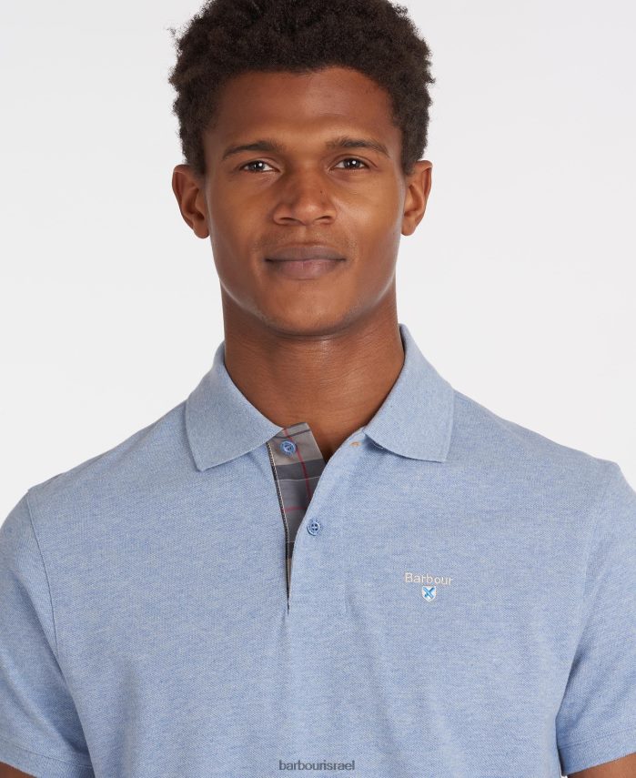 Barbour אבן חול גברים חולצת פולו טרטן פיקה R86Z6X565 הַלבָּשָׁה