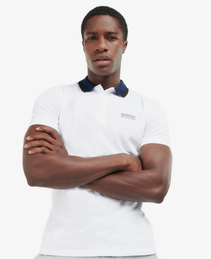 Barbour אפור בהיר גברים חולצת פולו אמפר R86Z6X669 הַלבָּשָׁה