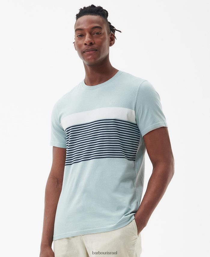 Barbour זית שרוף גברים חולצת טריקו בצד החזה R86Z6X759 הַלבָּשָׁה