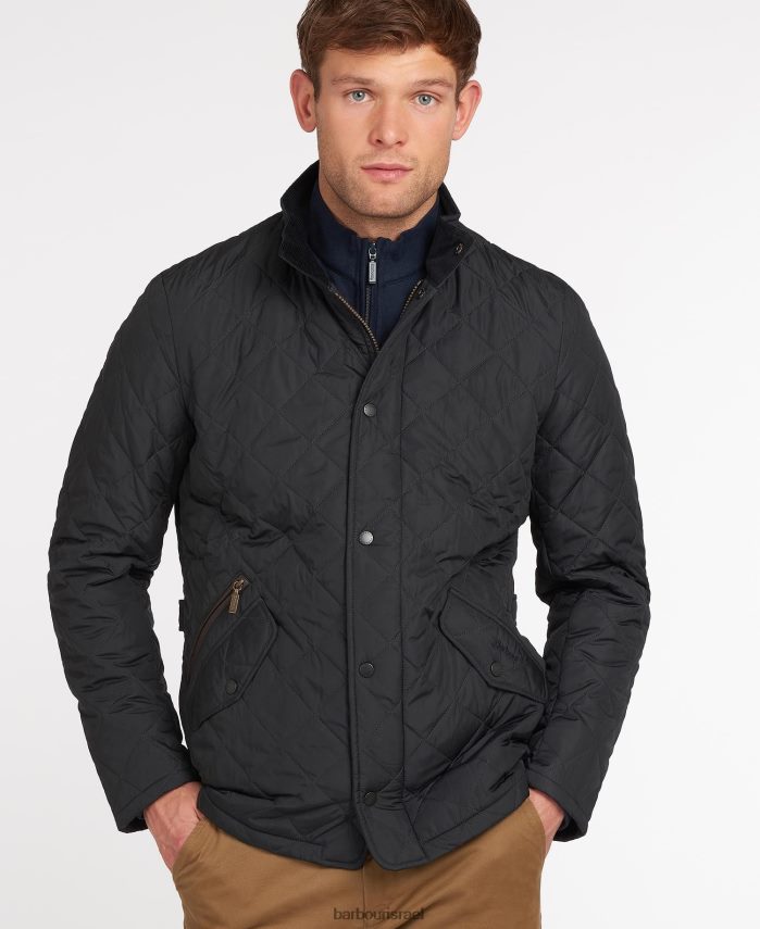 Barbour שָׁחוֹר גברים ז'קט ספורטיבי של צ'לסי R86Z6X78 הַלבָּשָׁה