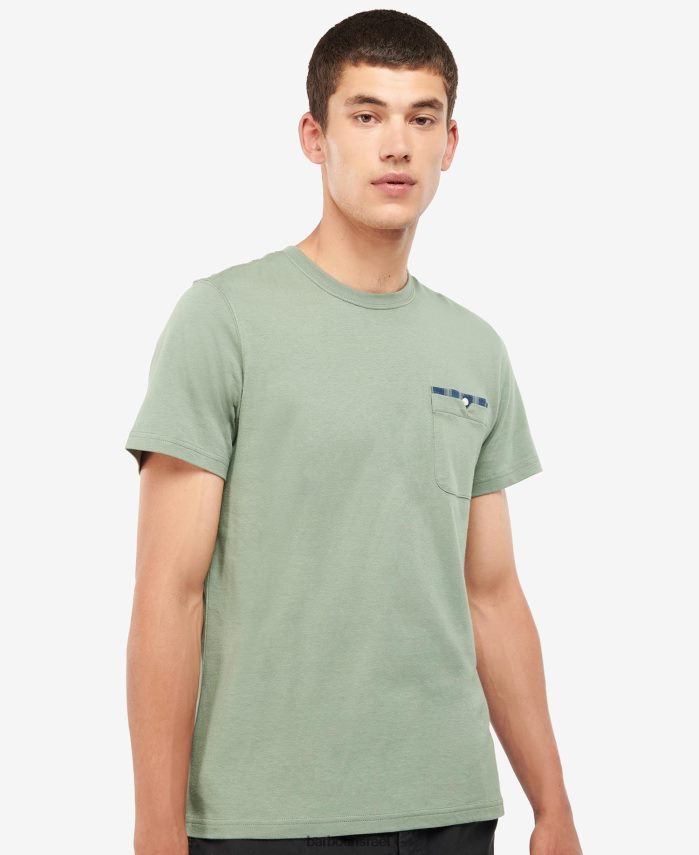 Barbour כחול מונקו גברים חולצת טריקו של טייסייד R86Z6X786 הַלבָּשָׁה