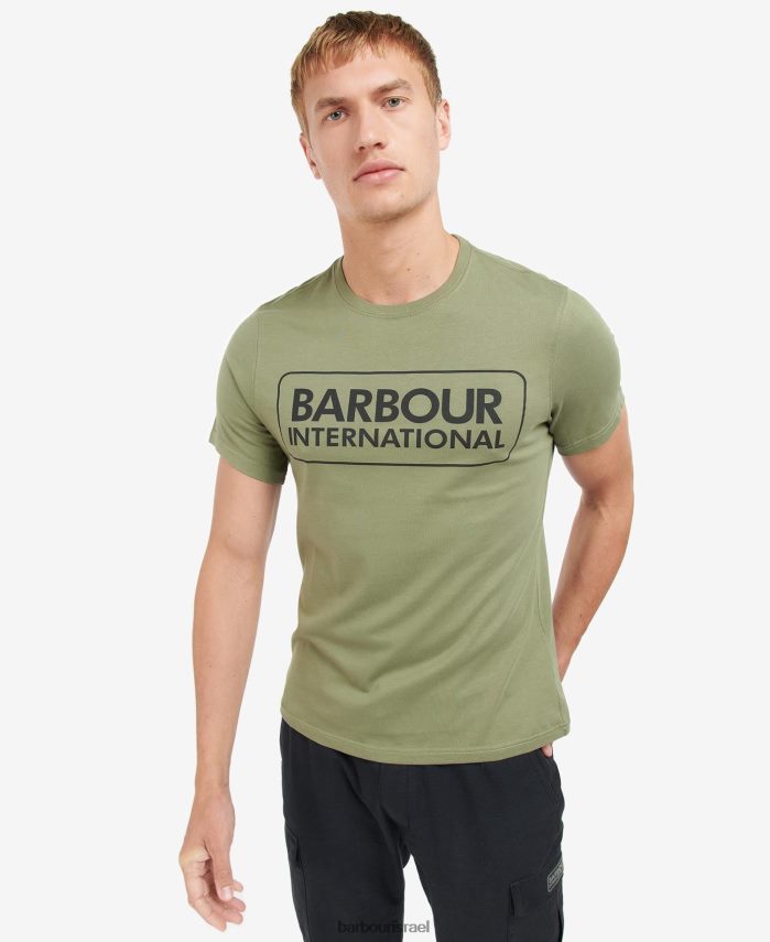 Barbour שחור קלאסי גברים חולצת טי לוגו גדולה חיונית R86Z6X802 הַלבָּשָׁה