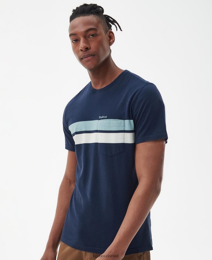 Barbour לבן קלאסי גברים חולצת טי של טינדייל R86Z6X811 הַלבָּשָׁה