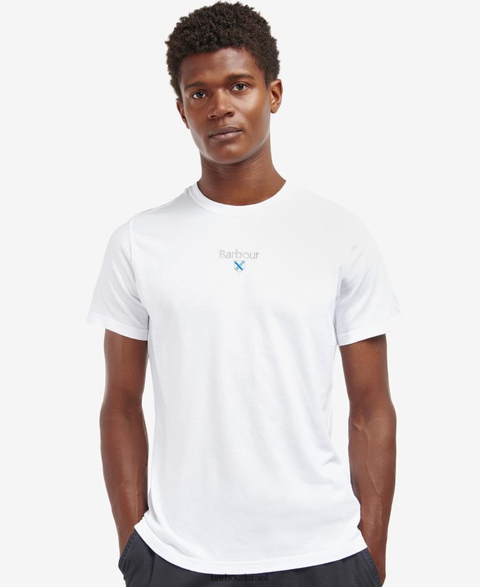 Barbour חיל הים הקלאסי גברים חולצת טי של לוגו סטוקטון R86Z6X829 הַלבָּשָׁה