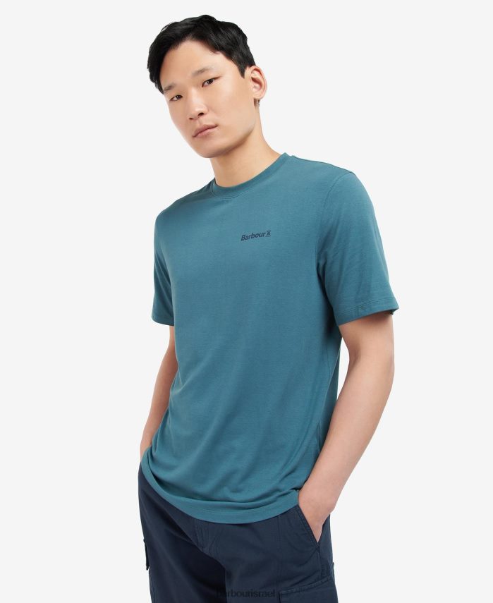 Barbour עֲרָפֶל גברים חולצת לוגו קואורדינטות R86Z6X843 הַלבָּשָׁה