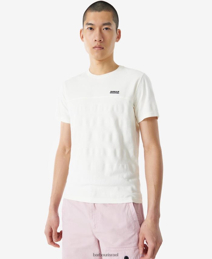 Barbour לחש לבן גברים חולצת טריקו של סרז' R86Z6X890 הַלבָּשָׁה