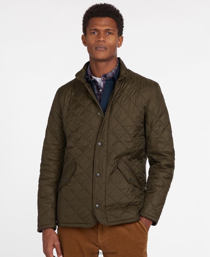 Barbour שָׁחוֹר גברים ז'קט קווילט של צ'לסי במשקל זבוב R86Z6X94 הַלבָּשָׁה