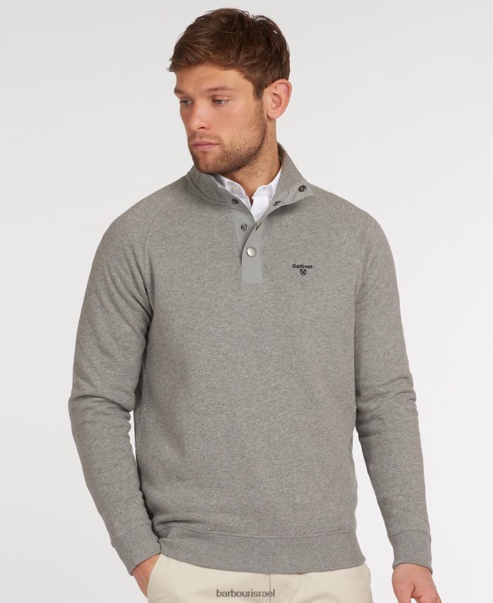 Barbour חיל הים גברים סווטשירט חצי נצמד R86Z6X982 הַלבָּשָׁה
