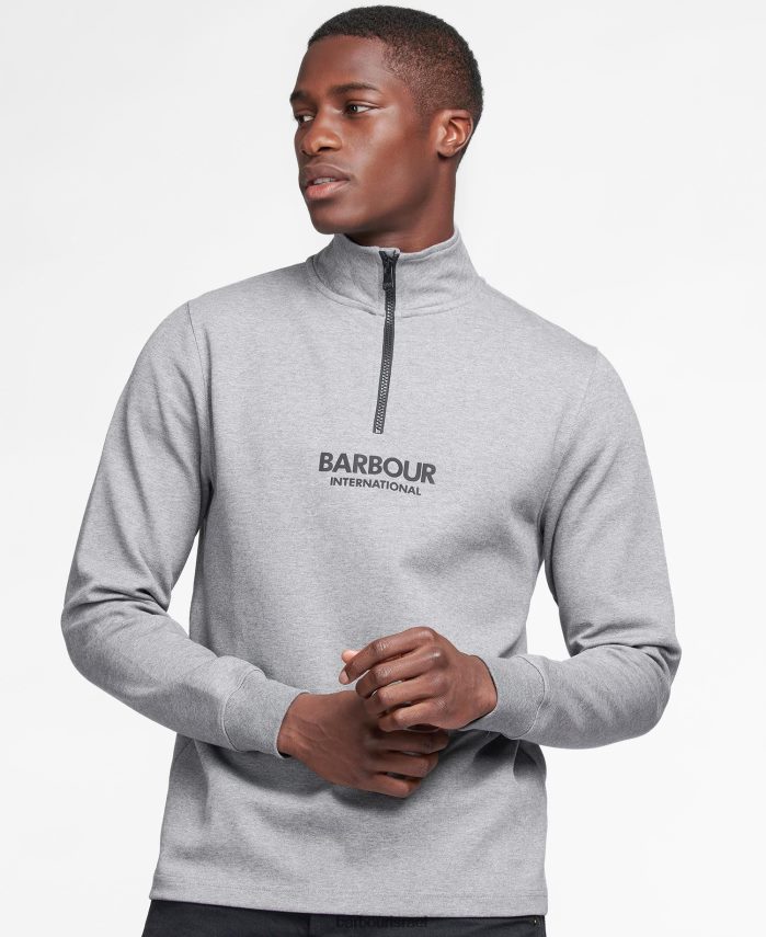 Barbour שָׁחוֹר גברים סווטשירט חצי רוכסן שידור R86Z6X995 הַלבָּשָׁה