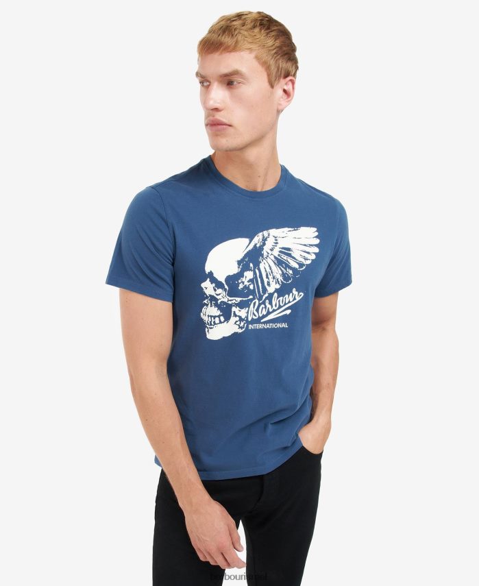 Barbour מירוץ ירוק גברים חולצה בהדפס גרפי של Vantage R86Z6X929 הַלבָּשָׁה