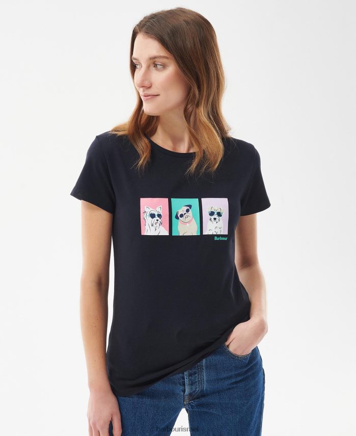 Barbour לבן קלאסי נשים חולצת טריקו של beacons R86Z6X1689 הַלבָּשָׁה