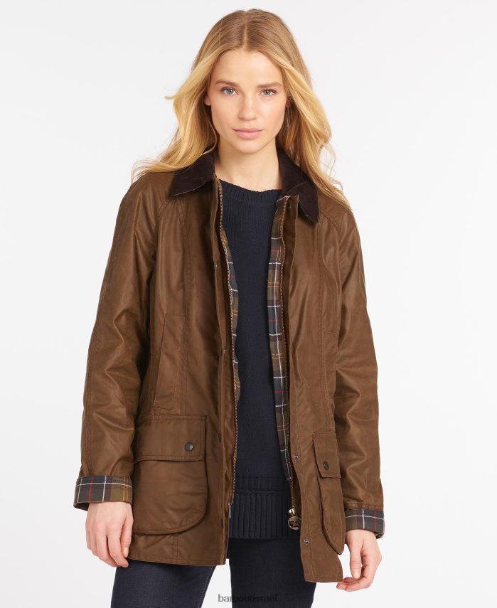 Barbour לִנְבּוּחַ נשים מעיל שעווה של beadnell R86Z6X1368 הַלבָּשָׁה