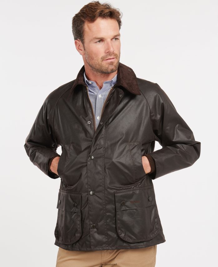 Barbour שָׁחוֹר גברים מעיל שעווה של bedale R86Z6X34 הַלבָּשָׁה