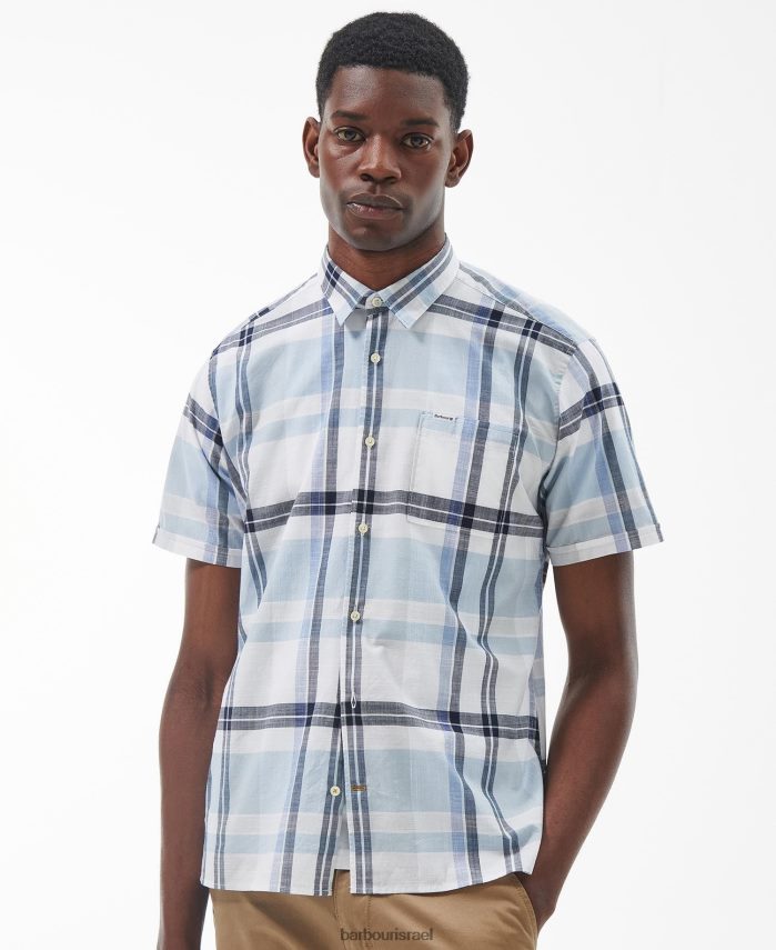 Barbour גיר כחול גברים חולצת קיץ של birdforth R86Z6X385 הַלבָּשָׁה