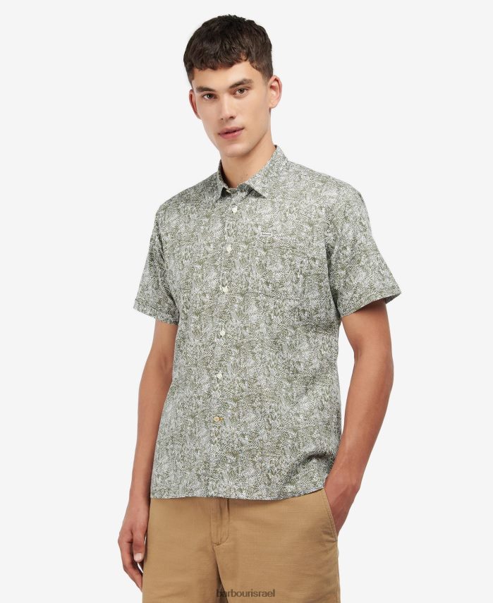Barbour כחול דיו גברים חולצת קיץ עם שרוולים קצרים של braithwaite R86Z6X503 הַלבָּשָׁה