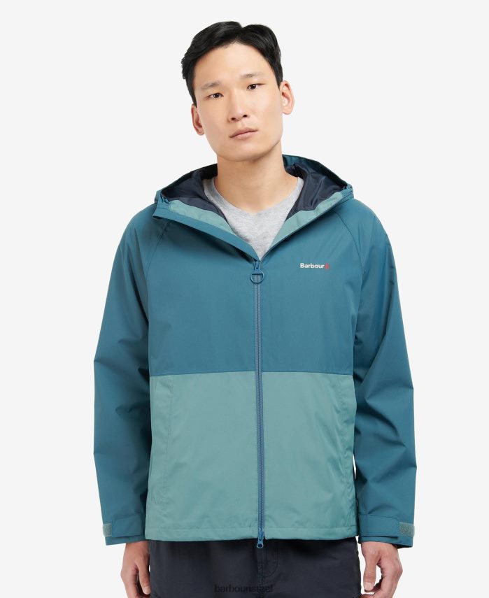 Barbour אֲגַם גברים מעיל עמיד למים של cromar R86Z6X202 הַלבָּשָׁה