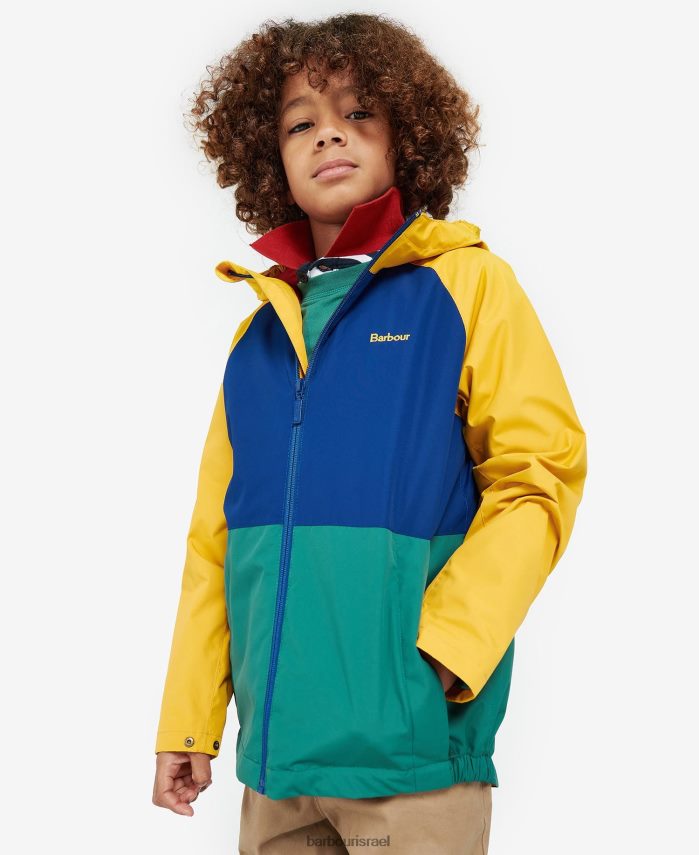 Barbour אוֹכרָה בנים מעיל עמיד למקלחת של cromar R86Z6X2499 הַלבָּשָׁה
