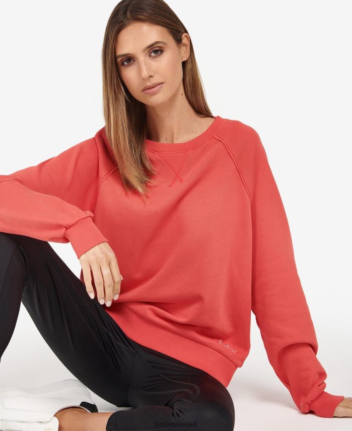 Barbour פִּלפֶּלֶת נשים סווטשירט כותנה של fenway R86Z6X2003 הַלבָּשָׁה