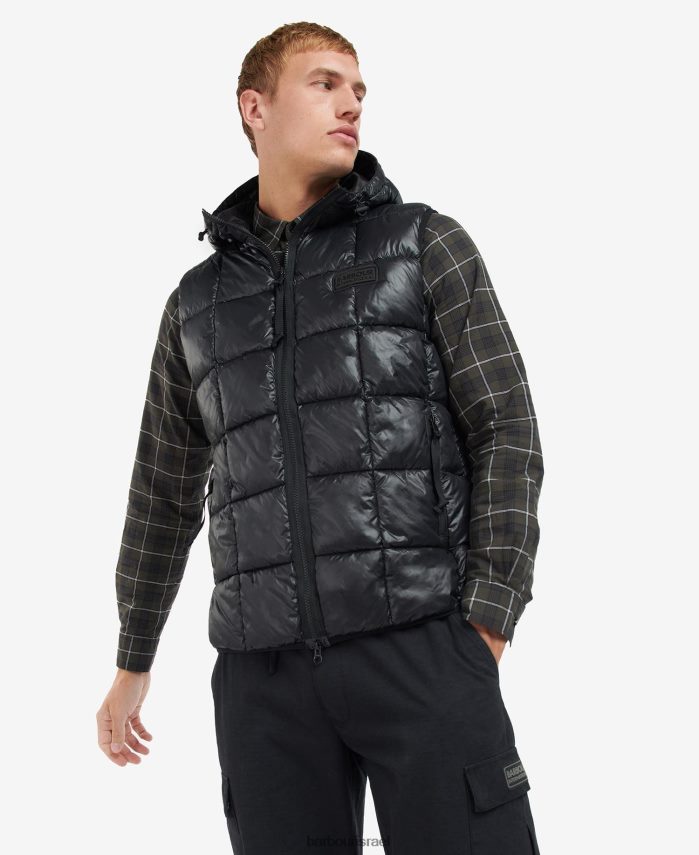 Barbour שחור קלאסי גברים gilet highbridge R86Z6X259 הַלבָּשָׁה