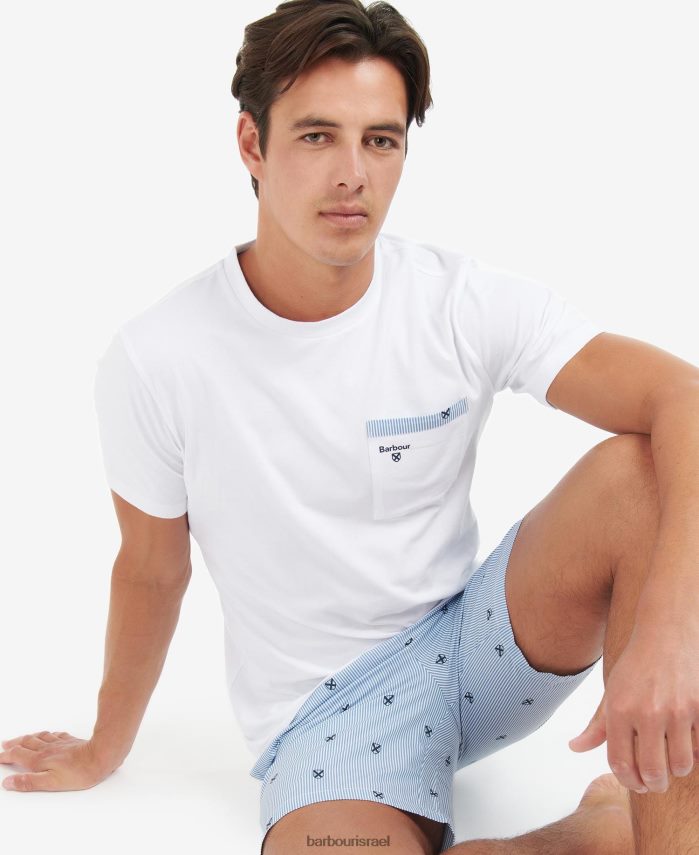 Barbour כחול קלאסי גברים hilson pj set R86Z6X1239 הַלבָּשָׁה