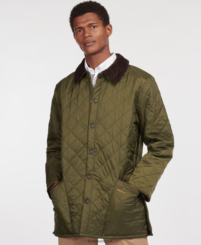 Barbour שָׁחוֹר גברים ז'קט קווילט של liddesdale R86Z6X75 הַלבָּשָׁה