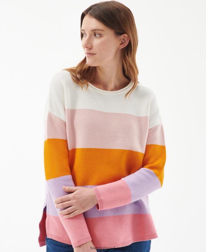 Barbour מולטי קלאסי נשים מגשר סרוג עם פסים של mariner R86Z6X1930 הַלבָּשָׁה