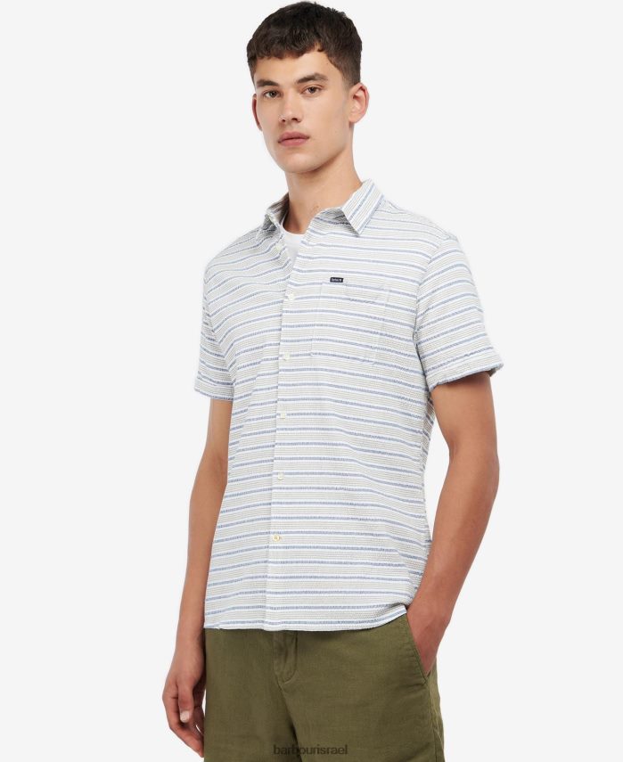 Barbour חיל הים הקלאסי גברים חולצה רגילה של newquay R86Z6X520 הַלבָּשָׁה