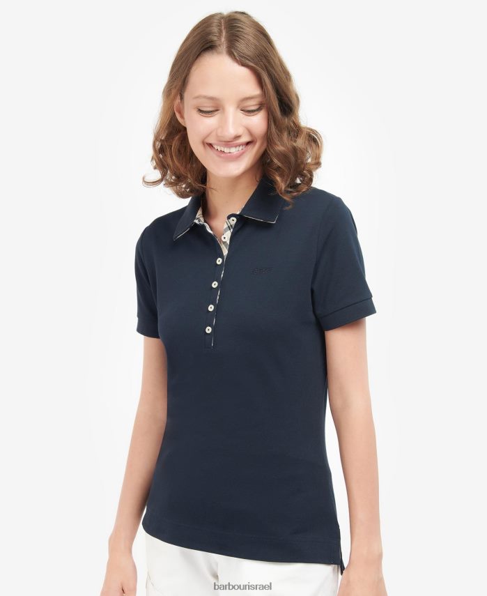 Barbour טרטן ורוד/אינדיגו נשים portsdown העליון R86Z6X1757 הַלבָּשָׁה