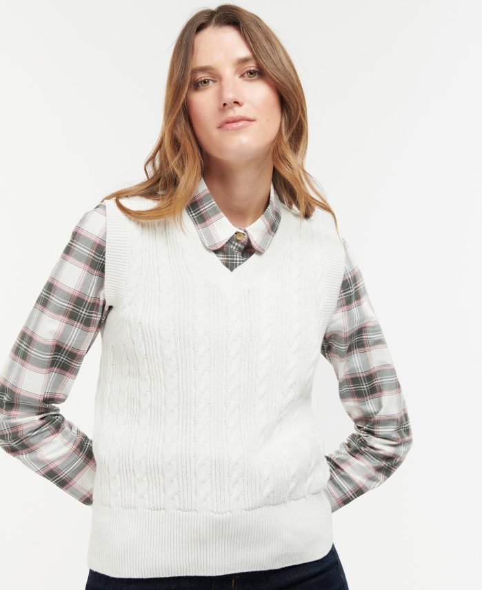 Barbour ארן נשים אפוד סוודר סרוג regia R86Z6X1955 הַלבָּשָׁה