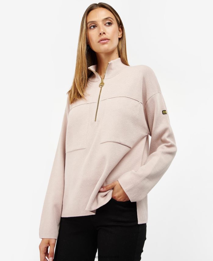 Barbour חימר ורוד נשים rushmoor לסרוג R86Z6X1915 הַלבָּשָׁה