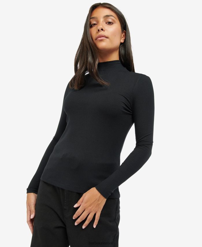 Barbour שחור קלאסי נשים עליונית vetel R86Z6X1708 הַלבָּשָׁה