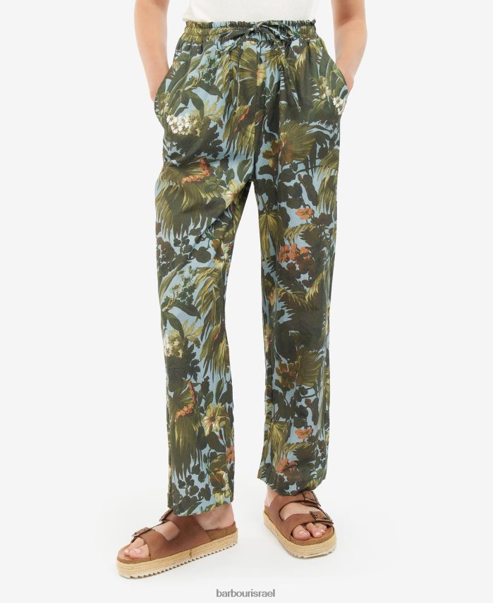 Barbour x House of Hackney רפיון/שמיים נשים מכנסיים lauriston coord R86Z6X1763 הַלבָּשָׁה